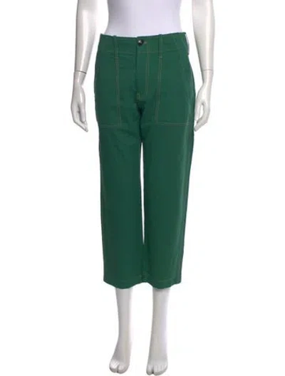 Pre-owned Closed Straight Leg Pants In Green