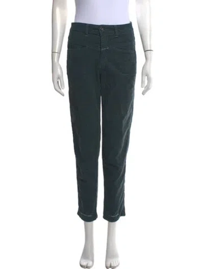 Pre-owned Closed Straight Leg Pants In Green