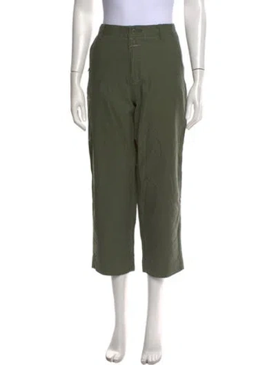 Pre-owned Closed Straight Leg Pants In Green