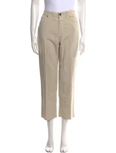 Pre-owned Closed Straight Leg Pants In Neutral