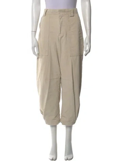 Pre-owned Closed Straight Leg Pants In Neutral