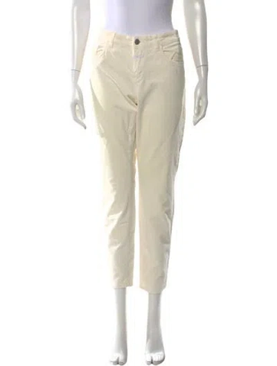 Pre-owned Closed Straight Leg Pants In Neutral