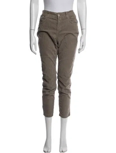 Pre-owned Closed Straight Leg Pants In Neutrals