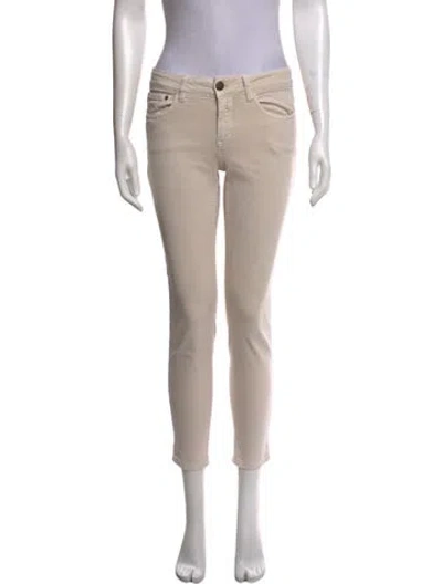 Pre-owned Closed Straight Leg Pants In Neutrals