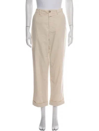 Pre-owned Closed Straight Leg Pants In Neutrals
