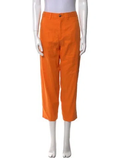 Pre-owned Closed Straight Leg Pants In Orange