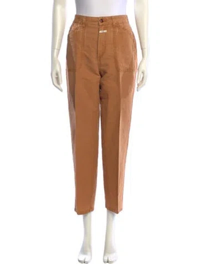 Pre-owned Closed Straight Leg Pants In Orange