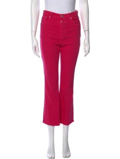 Pre-owned Closed Straight Leg Pants In Pink