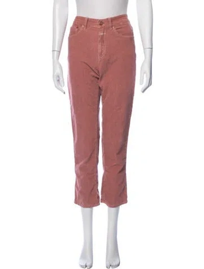 Pre-owned Closed Straight Leg Pants In Pink