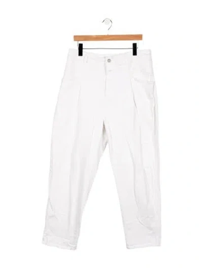 Pre-owned Closed Straight Leg Pants In White