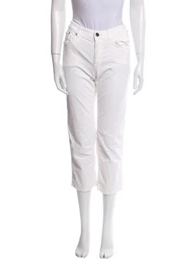 Pre-owned Closed Straight Leg Pants In White