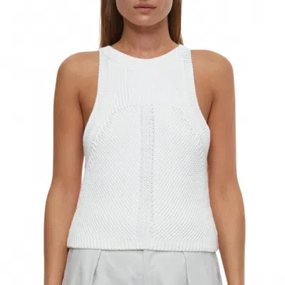 CLOSED STRAP KNIT TOP IN IVORY