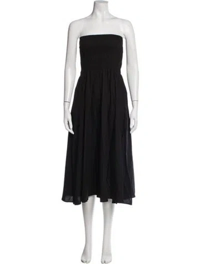 Pre-owned Closed Strapless Midi Length Dress W/ Tags In Black