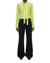 Closed Straps Blouse In Primary Yellow In Multi