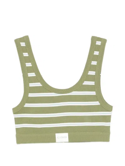 Closed Striped Bralette In Multi