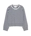 Closed Striped Crew Neck Clothing In White