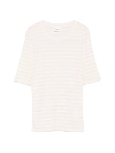 Closed Striped Cotton Blend Sweater In Neutral