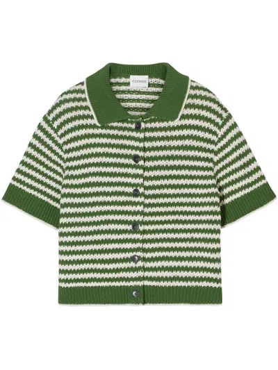 Closed Striped Cotton Cardigan
