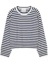 Closed Striped Crew Neck Clothing In Beige