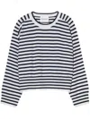 Closed Striped Crew Neck Clothing In Beige