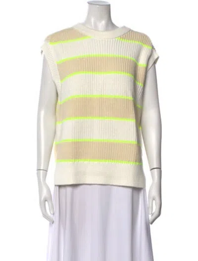 Pre-owned Closed Striped Crew Neck Sweater In Multicolor