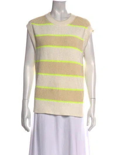 Pre-owned Closed Striped Crew Neck Sweater In Neutrals