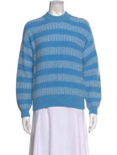 Pre-owned Closed Striped Crew Neck Sweater W/ Tags In Blue
