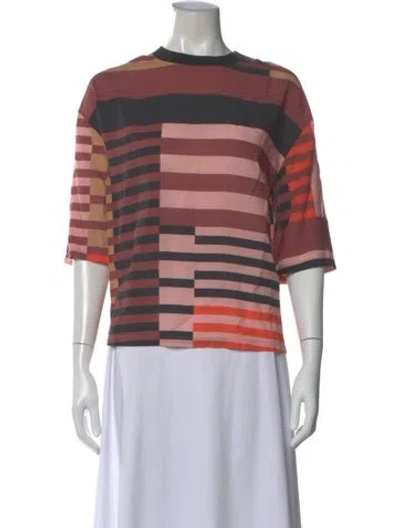 Pre-owned Closed Striped Crew Neck Top In Multi