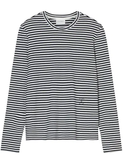 Closed Striped Long-sleeve T-shirt In Gray