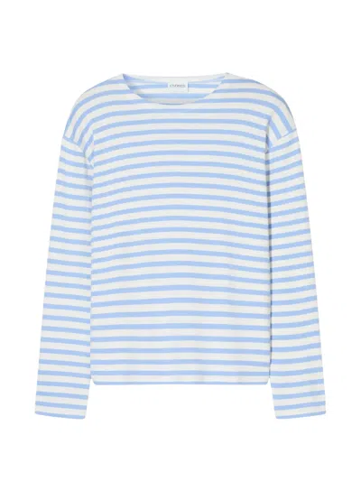 Closed Striped Longsleeve Top In Blue