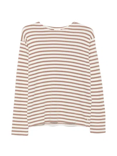 Closed Striped Long-sleeve T-shirt In Neutrals