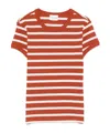 Closed Striped Rib-knit T-shirt In Multi