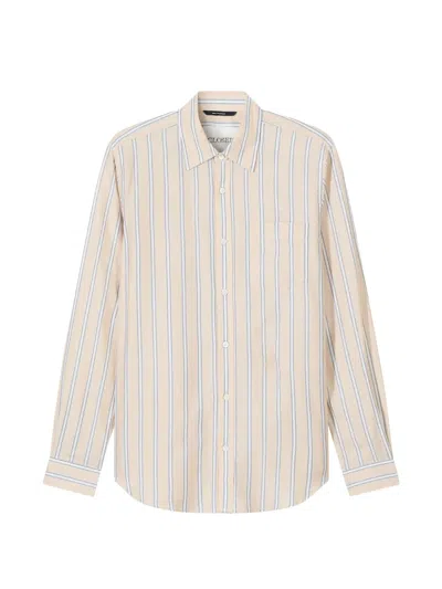 Closed Striped Shirt In Neutral