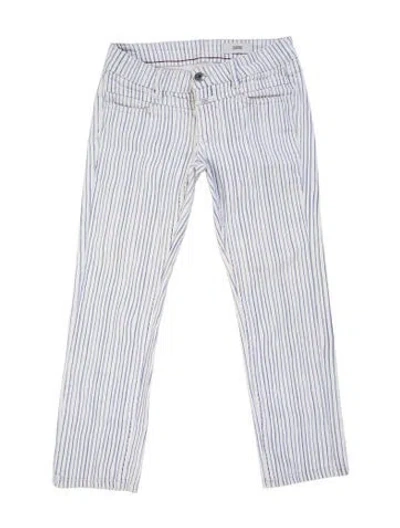 Pre-owned Closed Striped Straight Leg Pants In Multicolor
