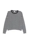 Closed Striped Sweater In Blue