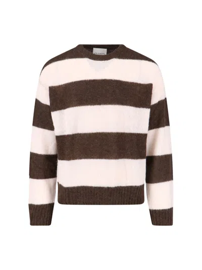 Closed Striped Sweater In Brown