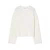 Closed Crew-neck Sweater In White