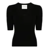Closed Wool-silk Blend Shirt In Black In Black