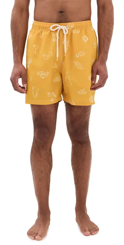CLOSED SWIM SHORTS 5.5 MANGO YELLOW