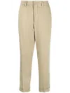 Closed Tailored High-waisted Trousers In Neutrals