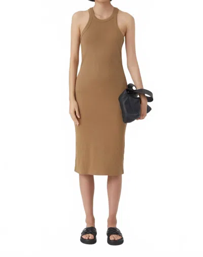 Closed Tank Dress In Nutmeg In Brown
