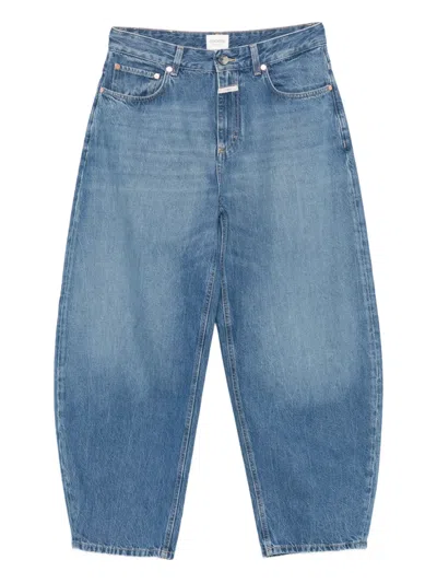 Closed Denim Trousers With Belt Loops In Blue