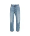 Closed Tapered Midwaist Jeans With Distressed Details In Blue