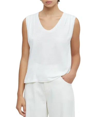 Closed Tencel And Linen Tank Top In White
