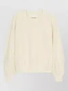 Closed Textured Cotton Crew Neck Relaxed Sweatshirt In Neutral