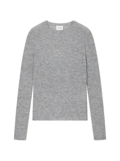 Closed Textured-knit Crew-neck Sweater In Multi