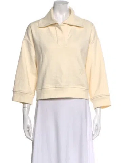 Pre-owned Closed Three-quarter Sleeve Polo In Neutral
