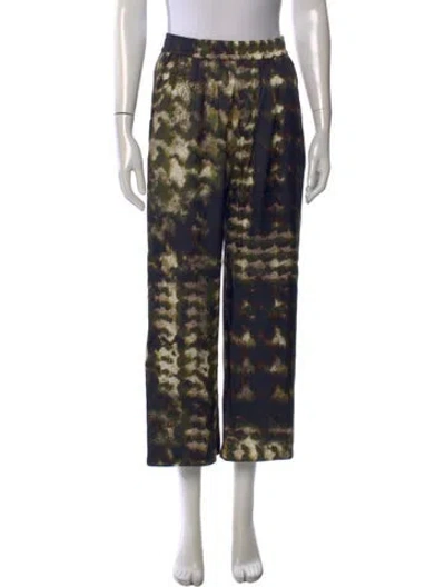 Pre-owned Closed Tie-dye Print Wide Leg Pants In Blue
