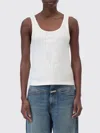 Closed Top Woman In White