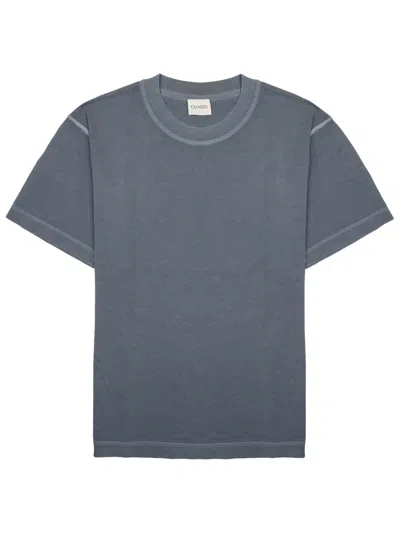 Closed Grey Crew Neck T-shirt In Gray